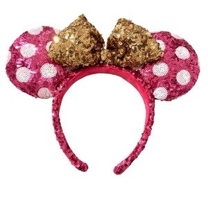 Disney Parks Sequined| Polka Dot Minnie Mouse Headband